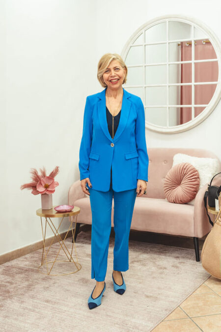 Tailleur bluette elegante