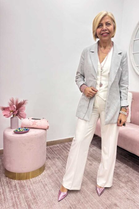 Giacca principe di Galles, con punti luce