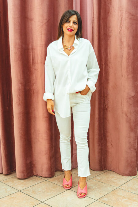 Camicia Paola Tienforti cotone bianca