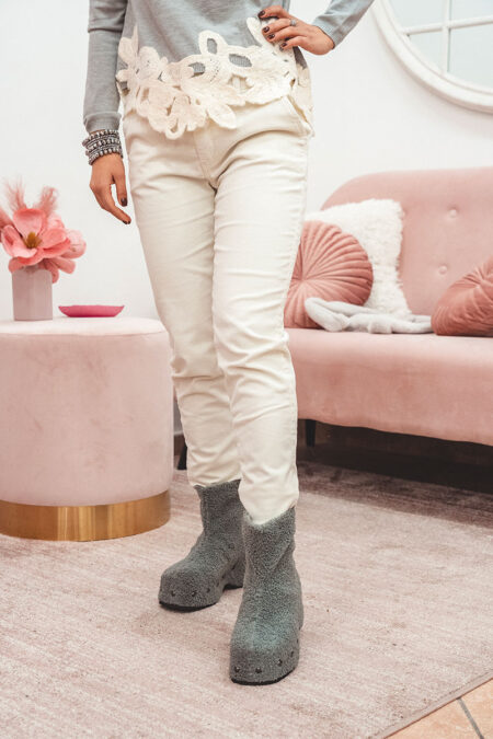 Chinos velluto vaniglia